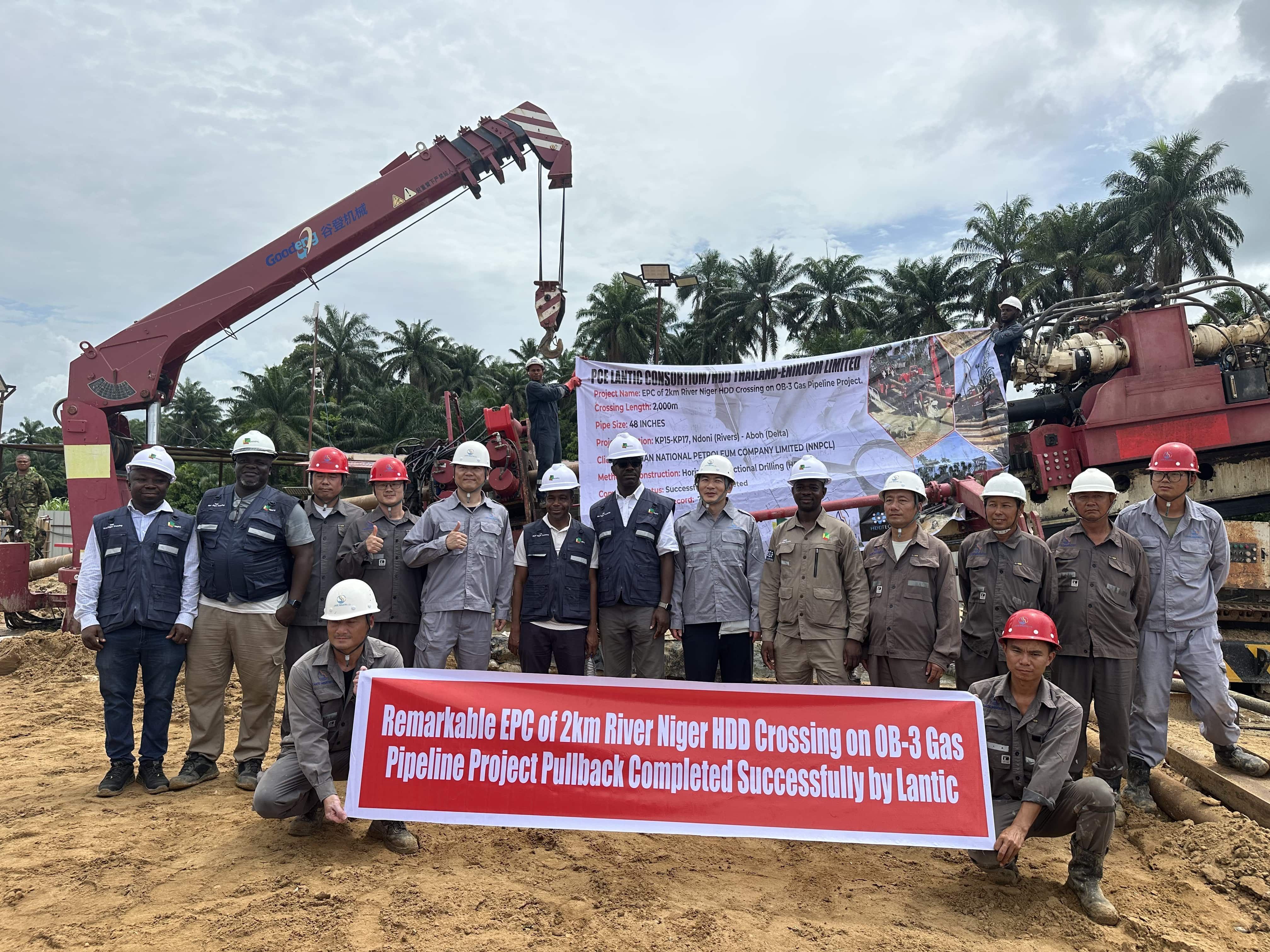 OB3 River Niger HDD Crossing Completion Team